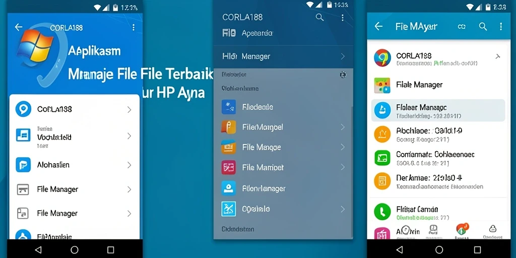 Antarmuka sederhana dan fungsionalitas lengkap dari aplikasi File Manager.