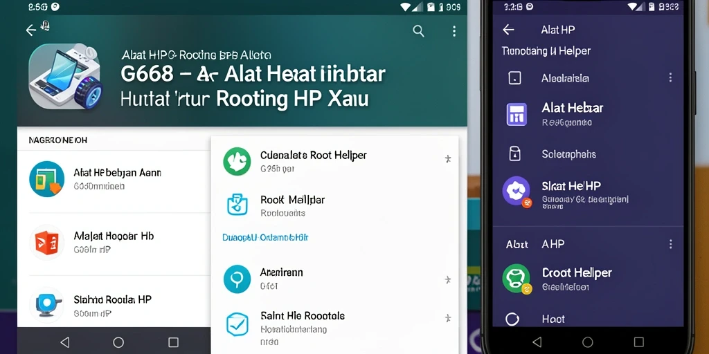 Screenshot utama G668 menampilkan antarmuka yang mudah digunakan untuk rooting HP.
