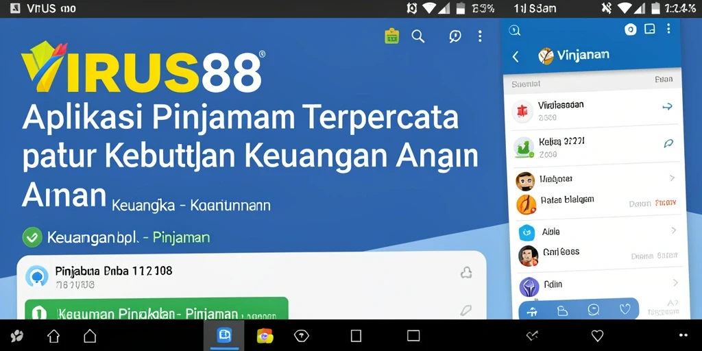 Tampilan antarmuka aplikasi VIRUS88 yang intuitif dan mudah digunakan.